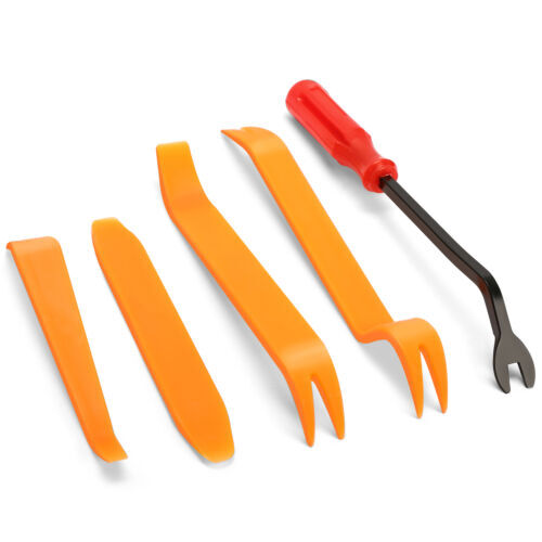 Automatic trim removal tool kit (5 pieces) for car panels, doors, windows, and dashboards - Automatic clamping