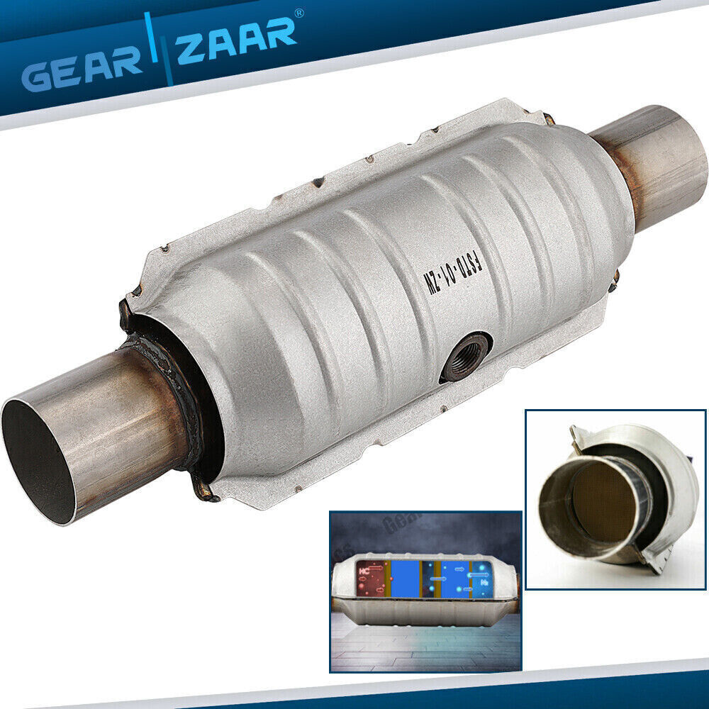 Weld-On 2.5 UNIVERSAL Three-way Catalytic Converter Cat US Stock