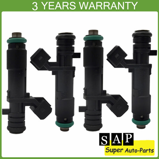 Set of 4 Fuel Injector Fits for Chevrolet Spark M300 Aveo T250 T255 1.2 96800843
