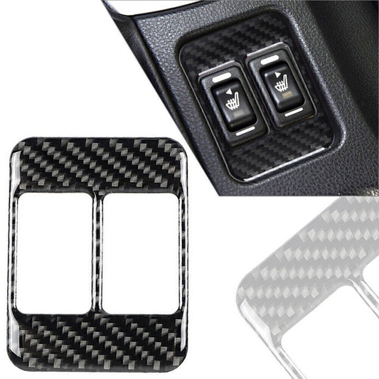 for Subaru BRZ for Toyota 86 2013-17 Carbon Fiber Center Console Heating Button Trim