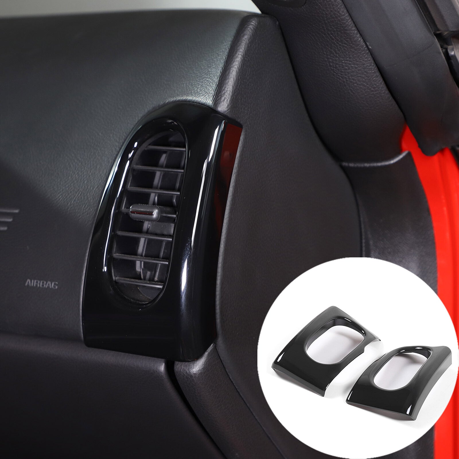4-Piece ABS Matte Black Car Body Trim Strips for Toyota Tundra 2022-2023