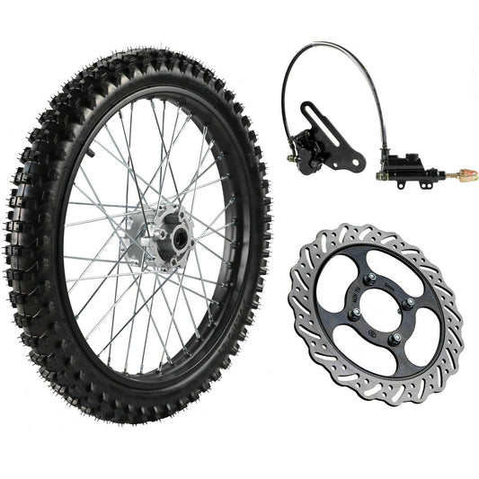 19-inch front wheel, 70/100-19 tire, rim, disc brakes suitable for Pit Dirt bicycles, Taodao 150cc 200