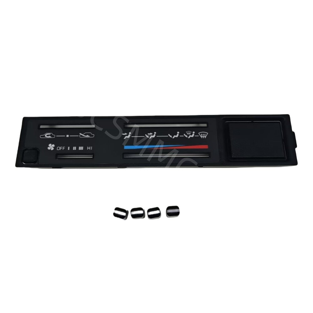 Fit for Toyota for 4Runner 1984-1989 A/C Heater Climate Control Faceplate W/4 Knobs