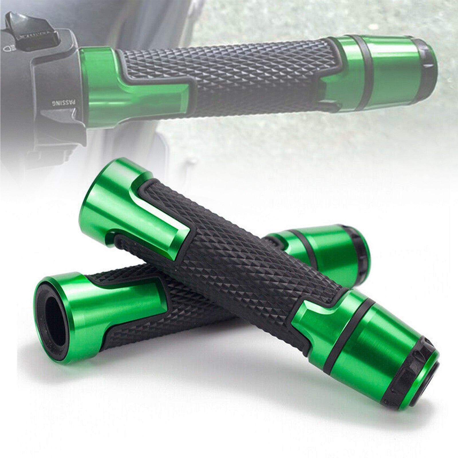 7/8 Handle Bar Hand Grips Fit For ZX6R 7R 9R ZX 10R ER6F ER6N Z900 ZX14R Z800