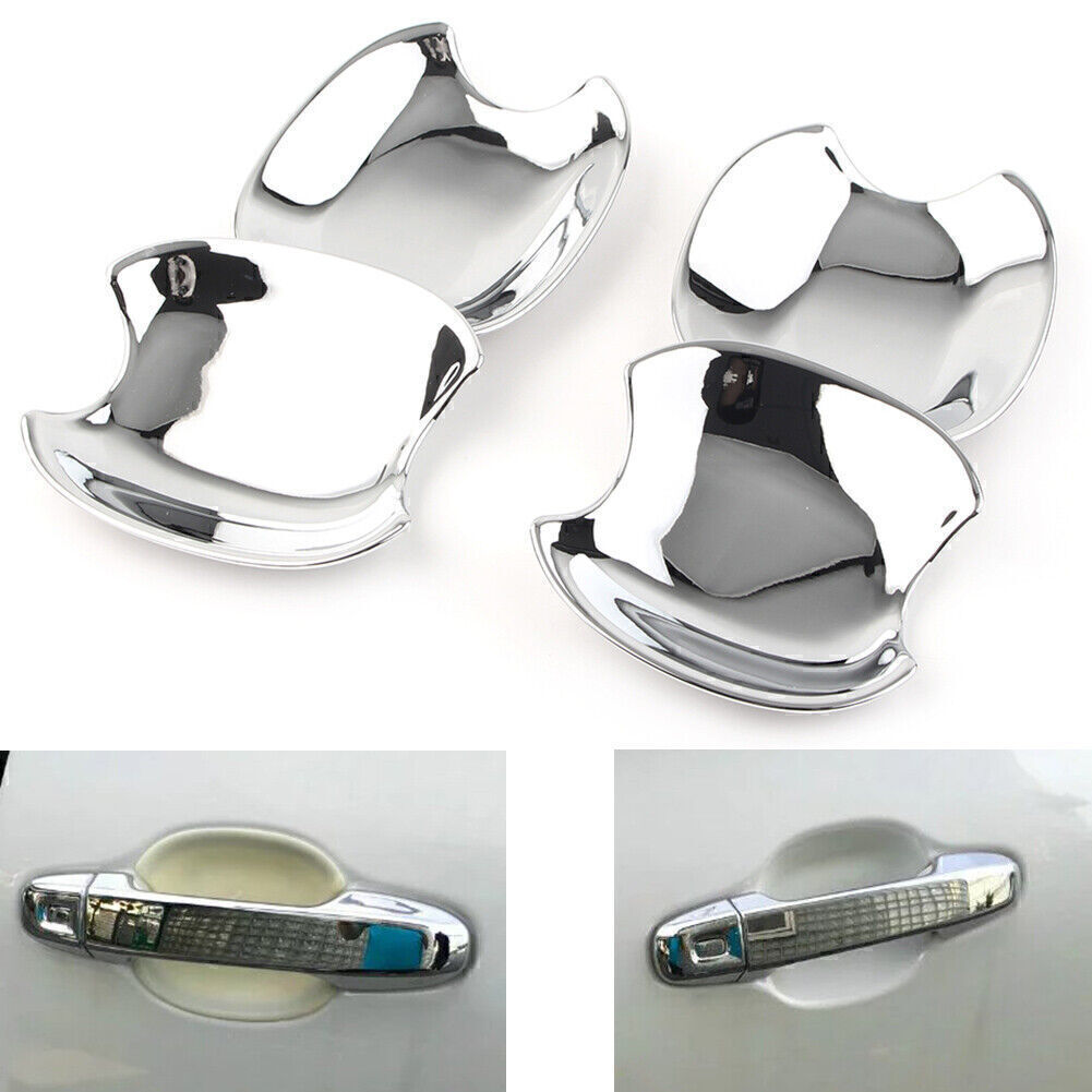 4X Chrome Car Door Handle Bowl Cover Trim for Toyota Sienta 2016-2018 2017