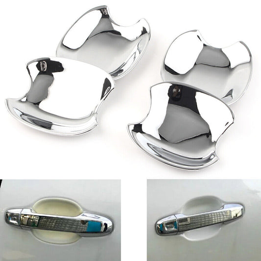 4X Chrome Car Door Handle Bowl Cover Trim for Toyota Sienta 2016-2018 2017