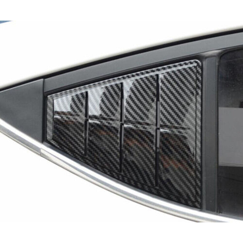 for Hyundai for Elantra 2017-2020 Carbon Fiber Side Vent Window Scoop Louver Cover