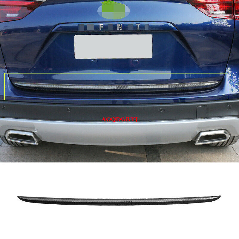 for Infiniti QX50 2019-24 Carbon fiber REAR TRUNK TAIL GATE DOOR LID COVER TRIM