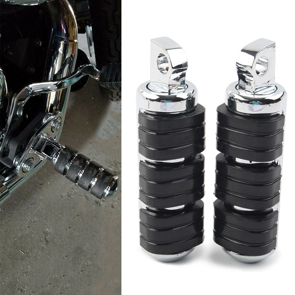 Rear Highway Foot Pegs Rest Pedals for Harley Davidson Chrome