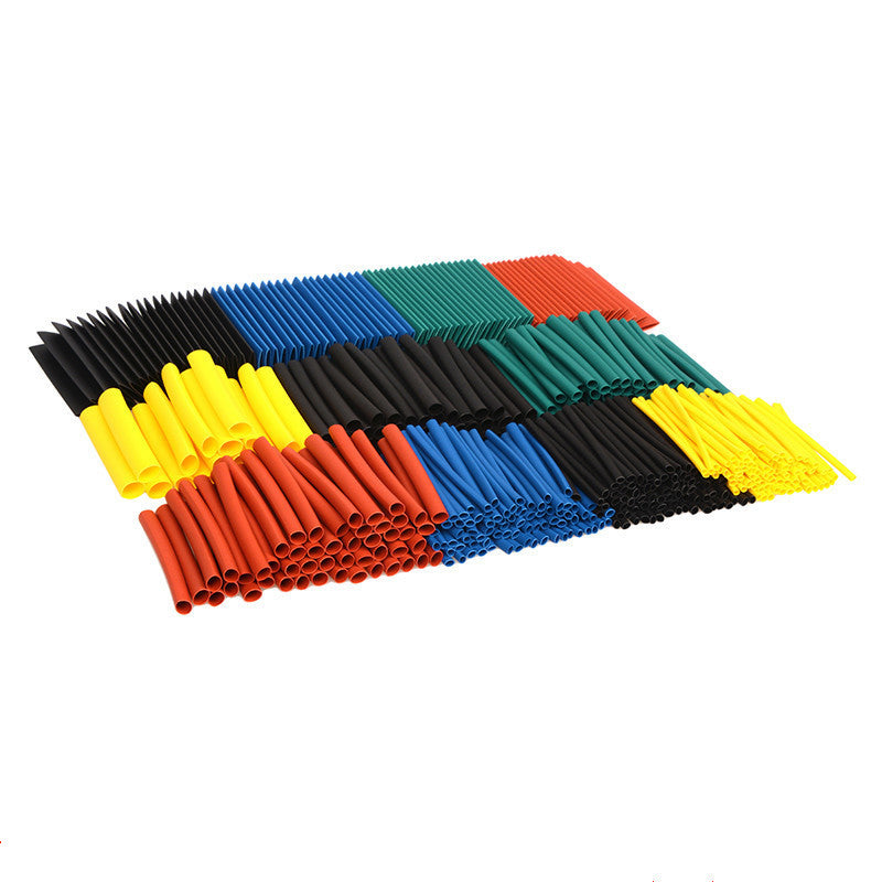 530pc Heat Shrink Butt Car Electrical Wire Crimp Terminal Connectors Tubing Kit