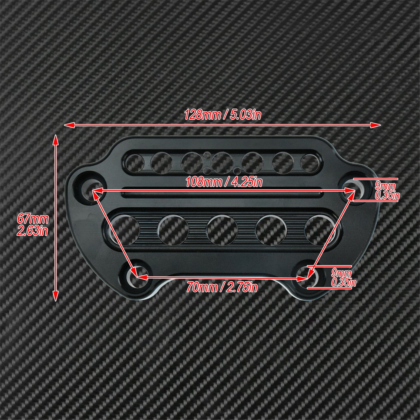 Front Indicator Handlebar Clamp Cover Fit for Harley Sportster 95-up Dyna 06-up