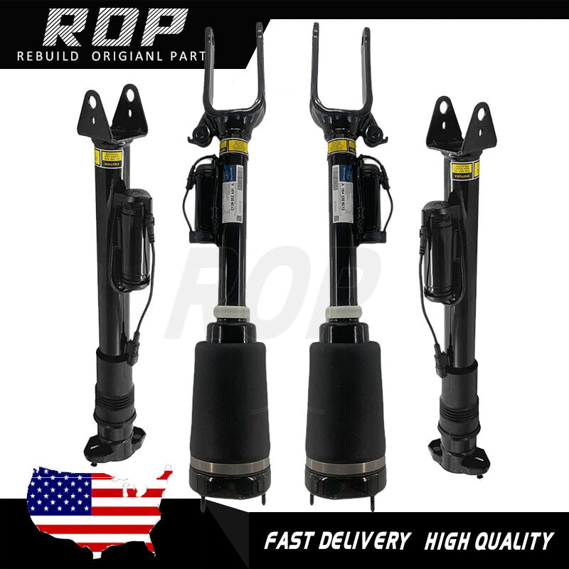 4Pcs Air Suspension Shocks Struts Front Rear for Mercedes M GL-Class W164 X164