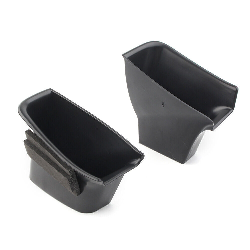 for Audi Q7 2016-2018 2x Car Front Door Handle Armrest Storage Box Tray Bin Kit