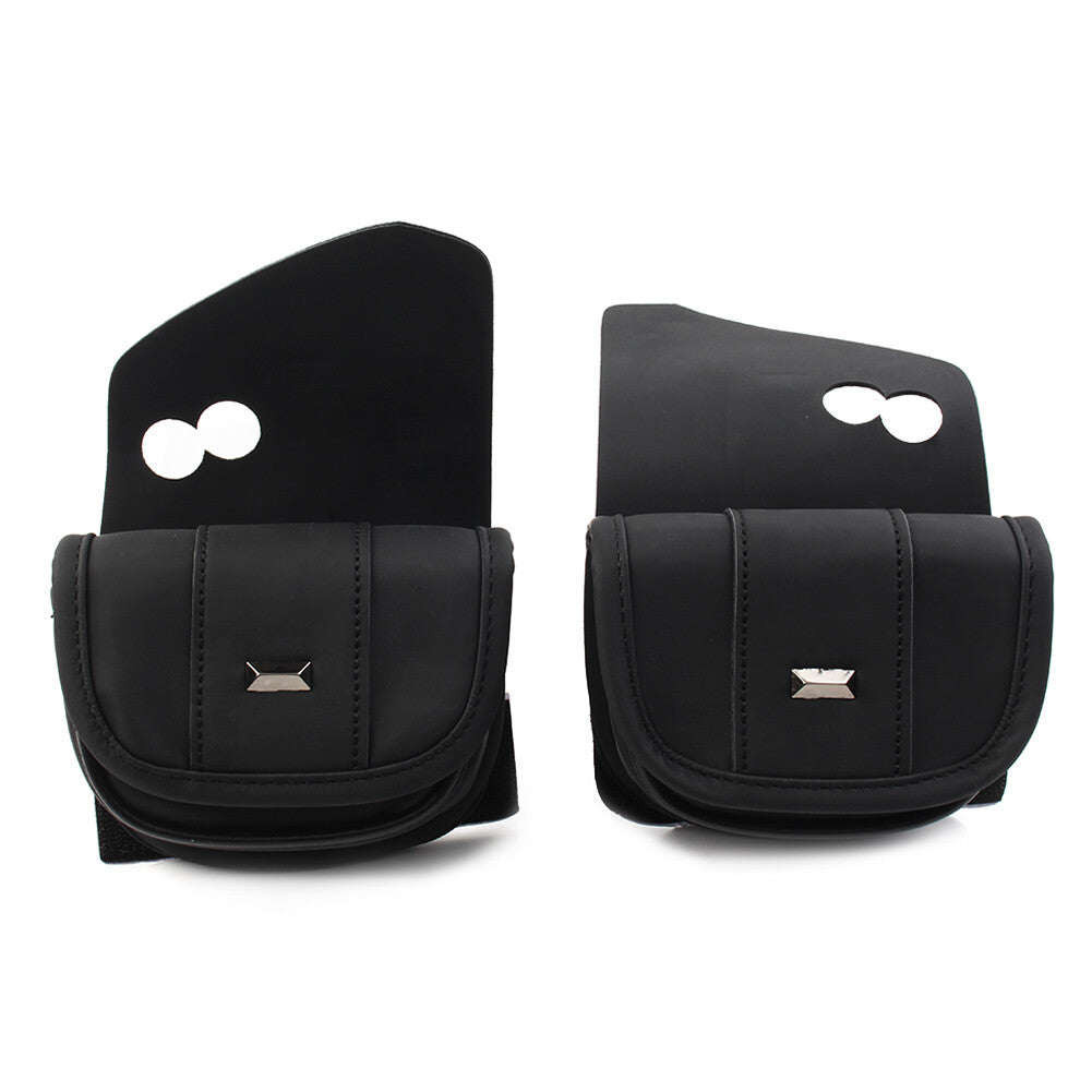 Dual Pouches Windshield Bags for Harley Touring Street Glide Special FLHXS Black