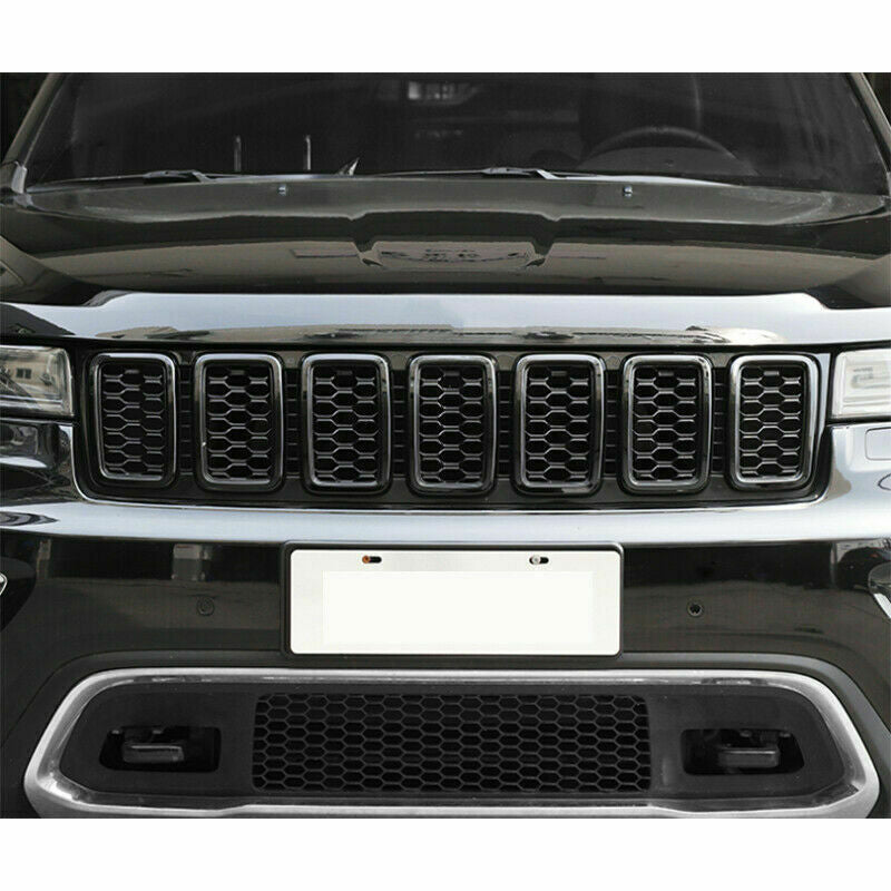 Black Front Grille Insert Mesh Cover for Jeep Grand Cherokee 2017-2020 Honeycomb