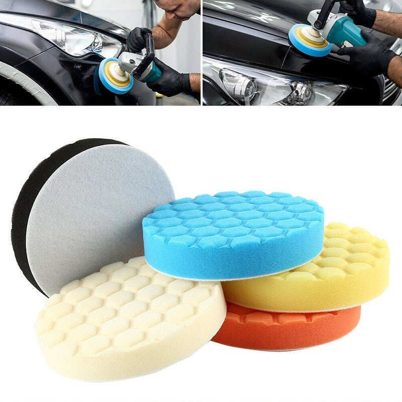 7-inch 5-piece car cushioning pad drill polishing kit, car polishing pad, car foam drill