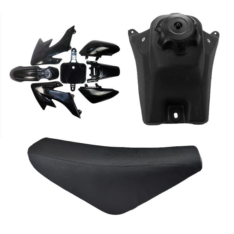 Plastic kit, for seat , fuel tank, 7/8 inch handlebars, suitable for CRF50 Taodao 110cc 125cc pit bikes.