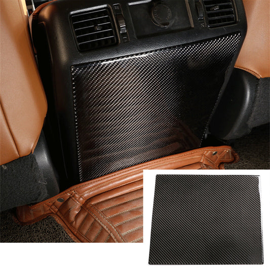 Carbon Fiber Rear Air Vent Outlet Anti-kick Panel Trim for T@yota Tundr@ 2014-21