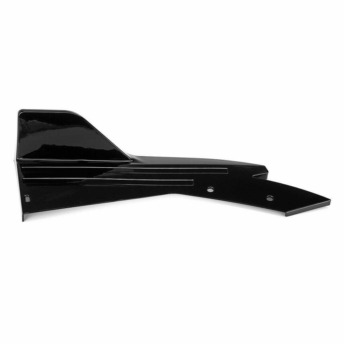 Rear Bumper Lip Spoiler Cap Splitter Valance Spats Aprons Gloss Black Universal
