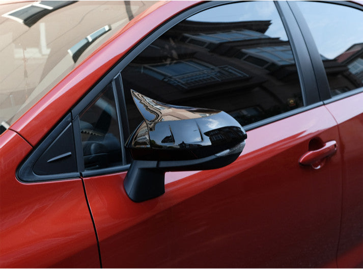 For 2020-2023 for Toyota GR for Corolla Glossy Black Style OX Horn Rearview Mirror Cover