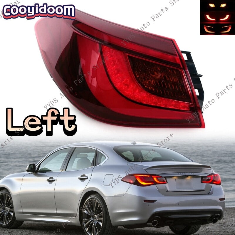 Left LED rear taillight for Infiniti Q70/Q70L 2015-2019 turn signal light.