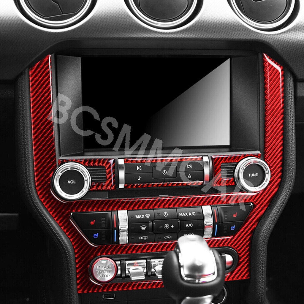CD Panel Cover Trim Sticker Interior Decor Fit  for ford  for Mustang 2015-2019 GT V8