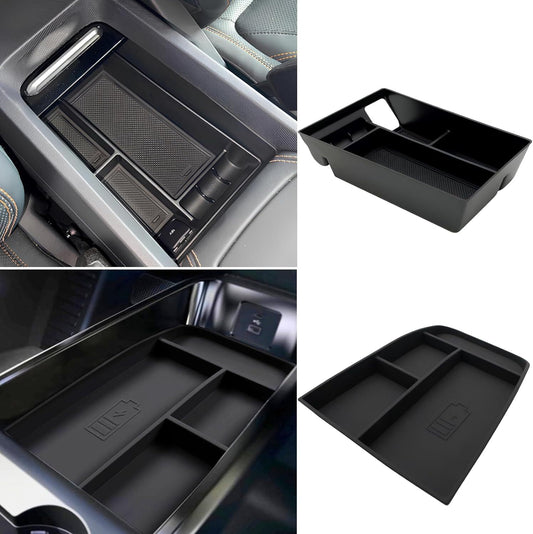 Center console armrest storage unit for phone charging, suitable for 2021-2024 for Ford for Mustang Mach-E.