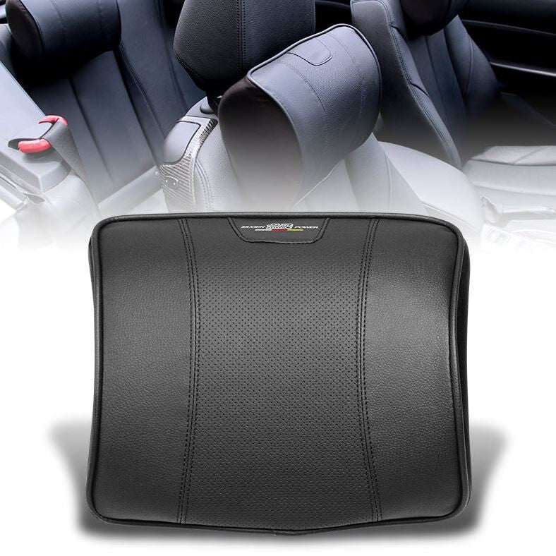 2-Piece Car for Seat Cushion Neck Pillow Memory Foam Black Mugan for Honda for Acura