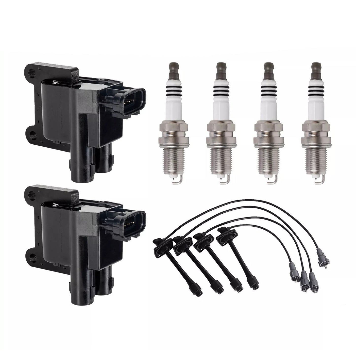 Ignition Coil Accessories Kit W/CoilsWireSpark Plugs for Toyota RAV4 98-00
