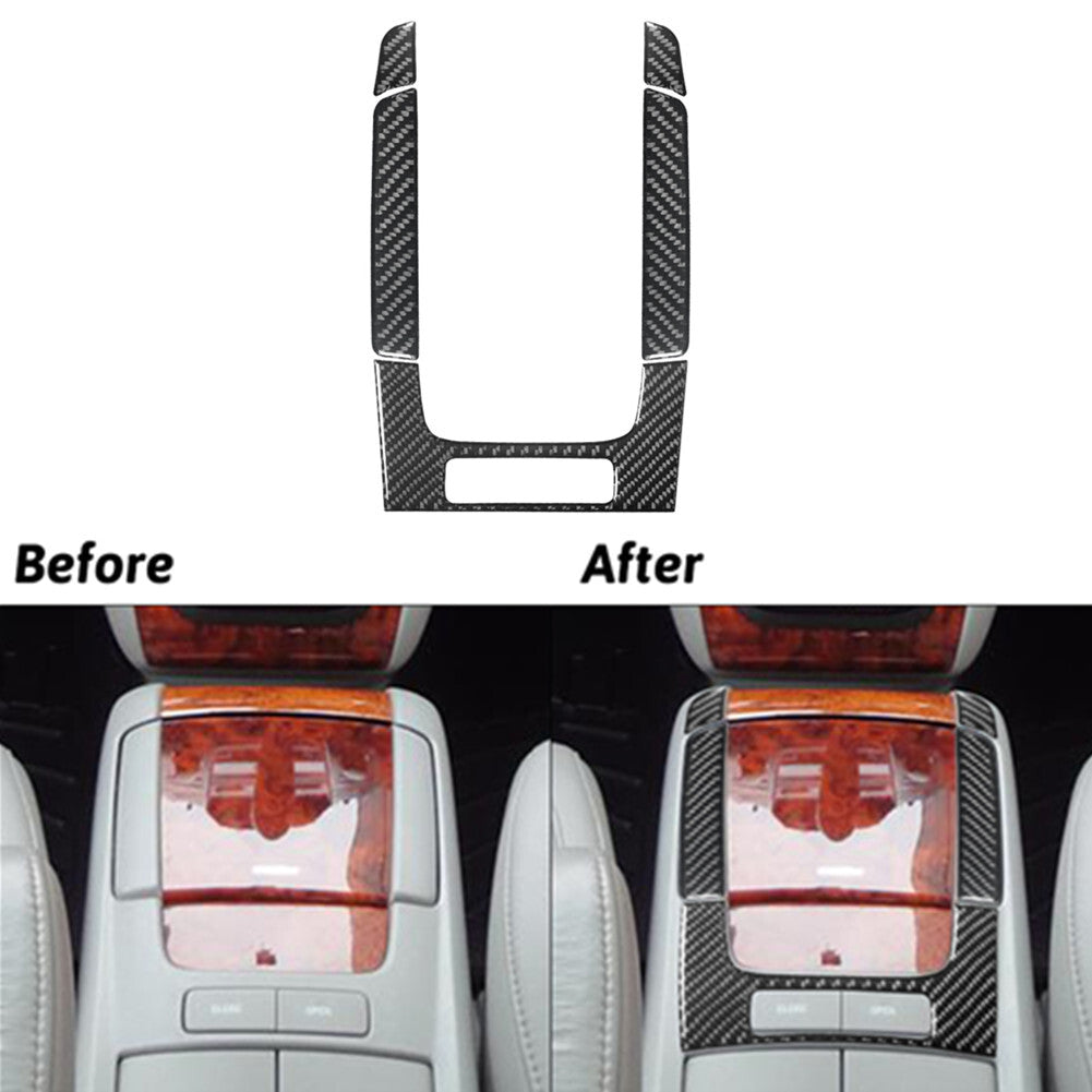 5Pcs Carbon Fiber Floor Console Panel Cover Trim for LEXUS RX330 RX350 2004-2009