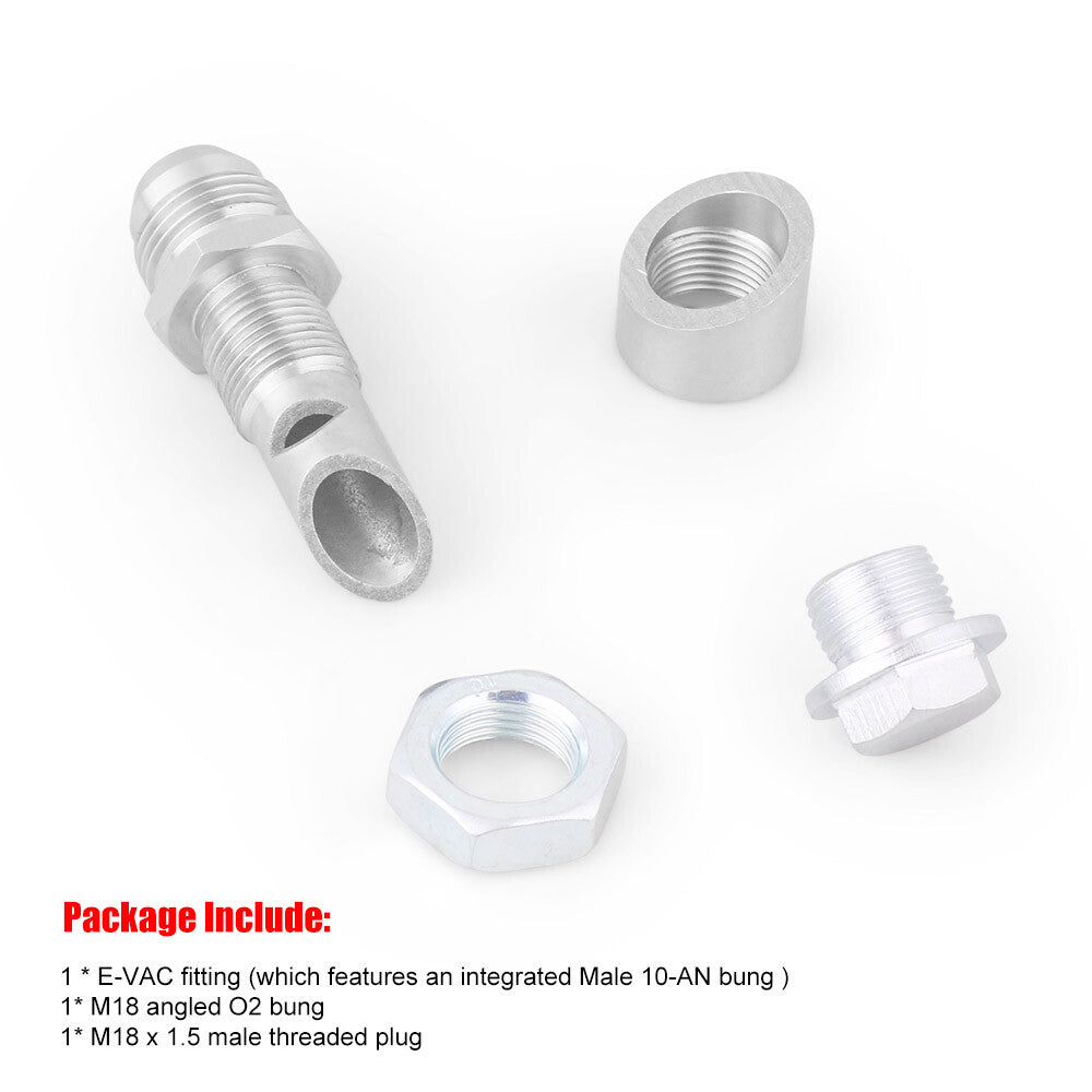 Exhaust Vacuum Kit Catch Can Vent Scavenger Kit T304 SS fiting