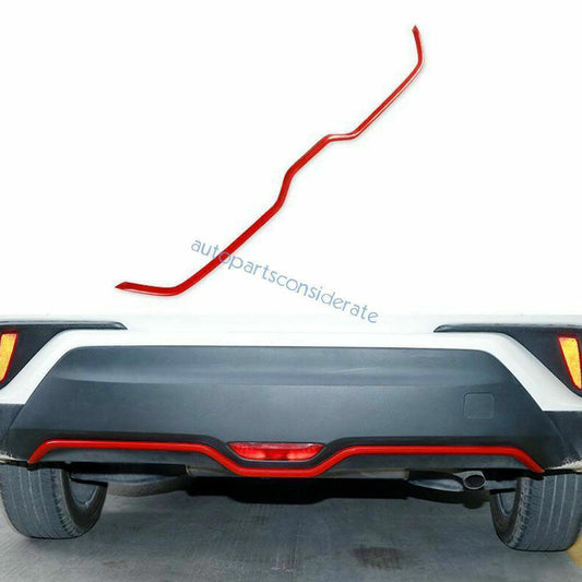 for Toyota CHR C-HR 2018-22 Red Look ABS Rear Bumper Molding Strip Cover Trim 1X