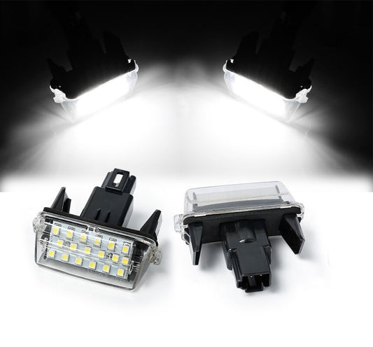 2x 18SMD LED License Plate Tag Light Bulb 6000K White For 2012-2017 for Toyota for Camry