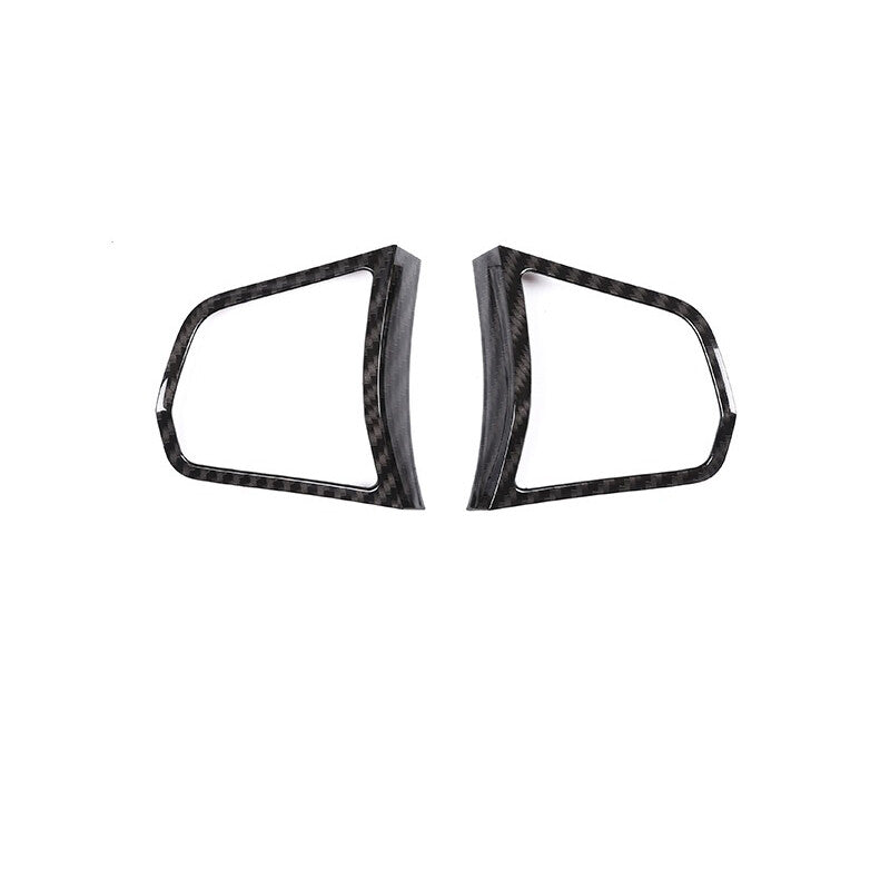 ABS carbon fiber steering wheel switch cover for BMW 7 Series 2010-2014