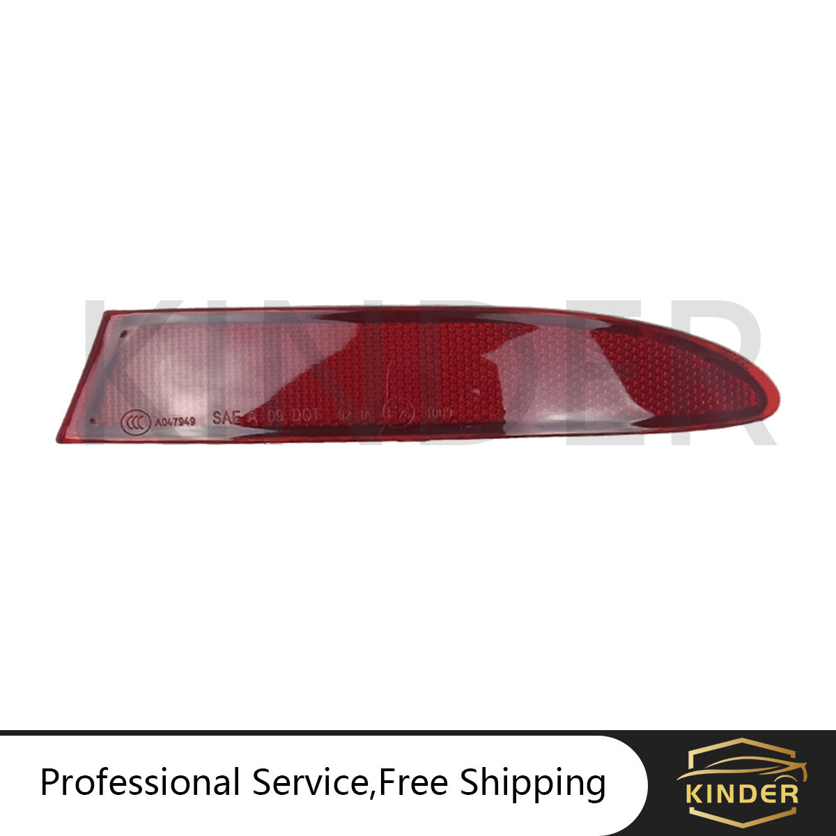 Red Right Side Rear Bumper Reflector Light Assembly Fit for BMW X3 F25 2011-2014