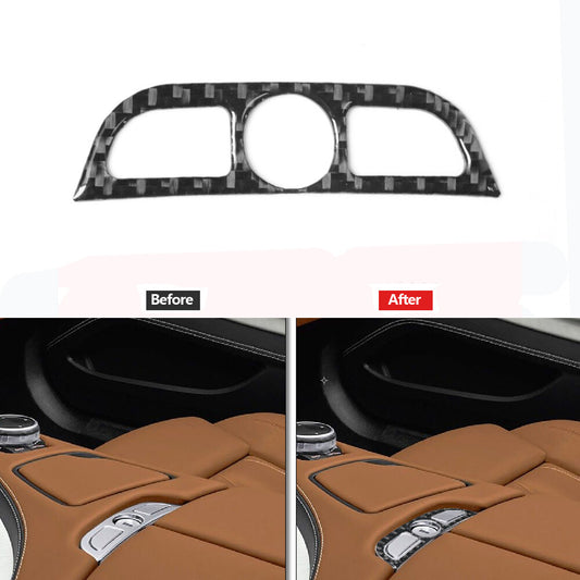 Carbon fiber center armrest door trim for BMW 6 Series F12 F13 2011-2018