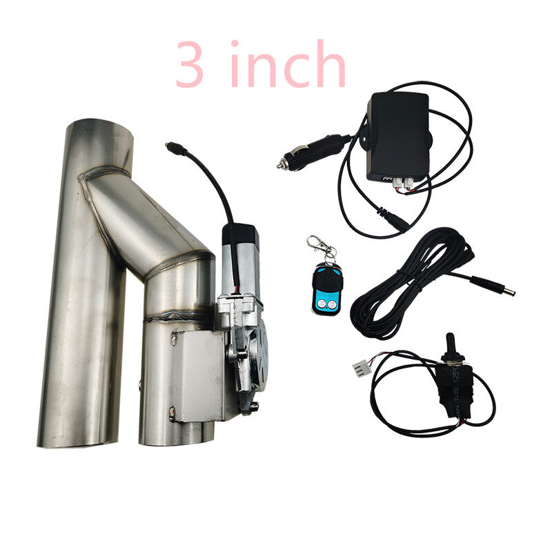 3 Electric Exhaust Single Control Valve Downpipe with Remote  Manual Switch