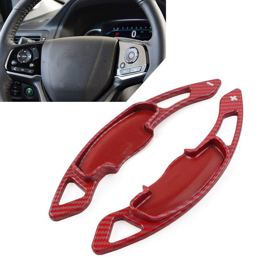 2x Steering Wheel Paddle Shifter Extension Red Fit for Honda Accord for Civic CR-V Pilot
