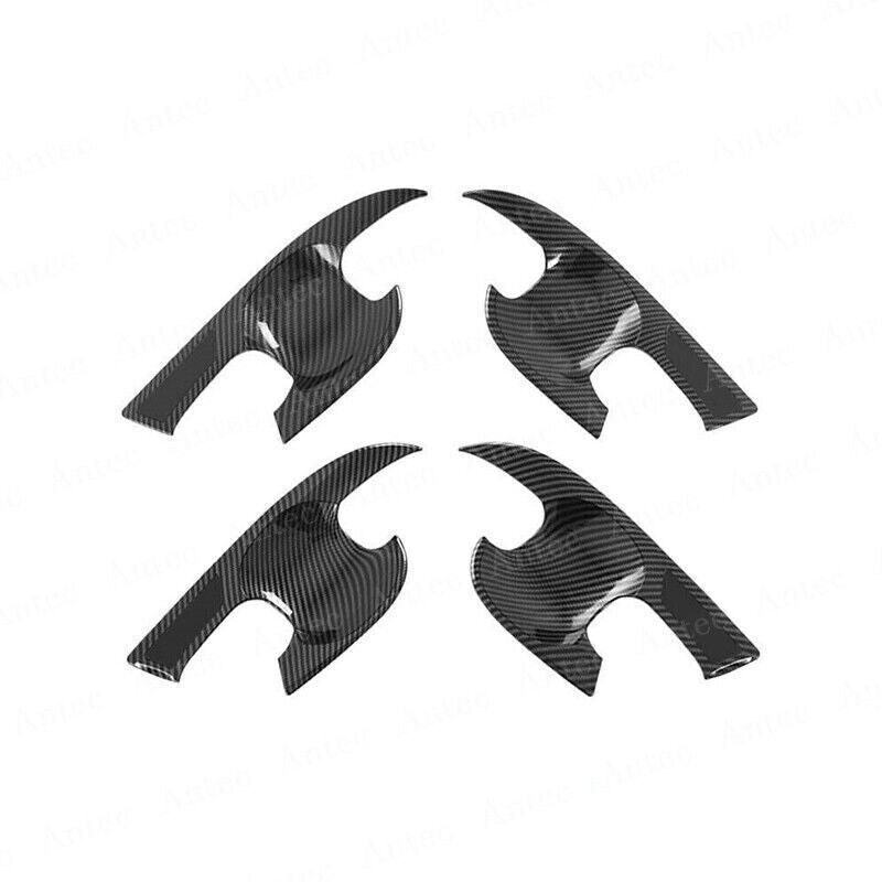 4P Carbon Fiber Style Door Handle Bowl Cover Trim for Toyota for Corolla Cross 22-24