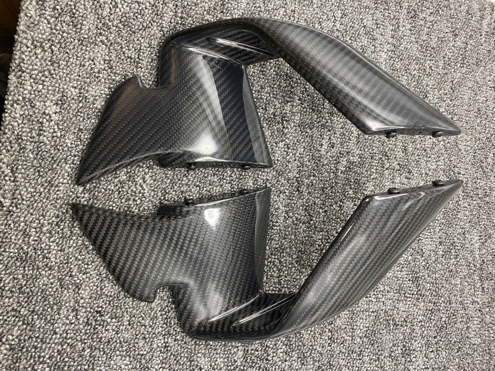 for BMW S1000RR M1000RR 2023 100% Carbon Fiber Front Spoiler Fixed Wind Winglets