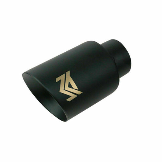 Universal 2.5'' ID 3.5'' OD Exhaust End Tips Muffler Matte Black Tip 2.5in Spray