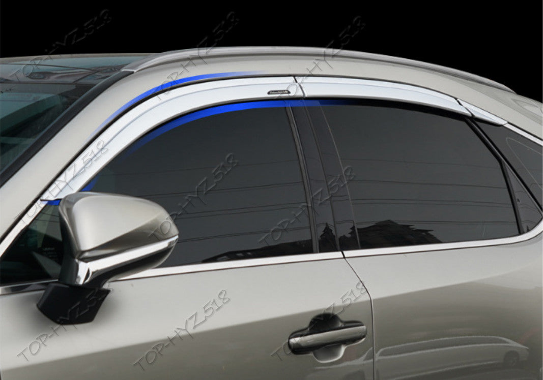 for Lexus RX 350 500h 2023-2024 Chrome Window Visor Vent Shade Sun Rain Guard 6x
