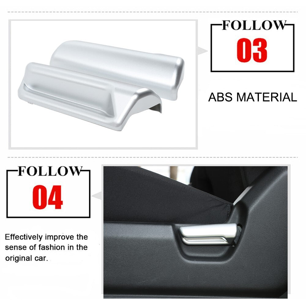 Silver for Seat Back Adjustment Handle Panel Cover Trim for Suzuki for Jimny 2019-2023
