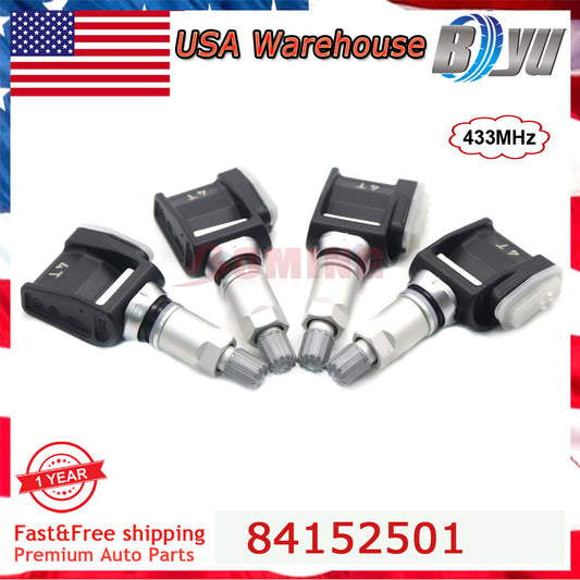 4 NEW 84152501 TPMS Tire Pressure Sensor for Chevy Silverado for GMC for Escalade 433MHz