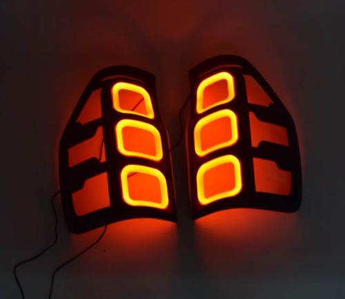 for Ford Ranger Rear Taillight W/ LED Red Light Protection Cover Trim 2016-2018