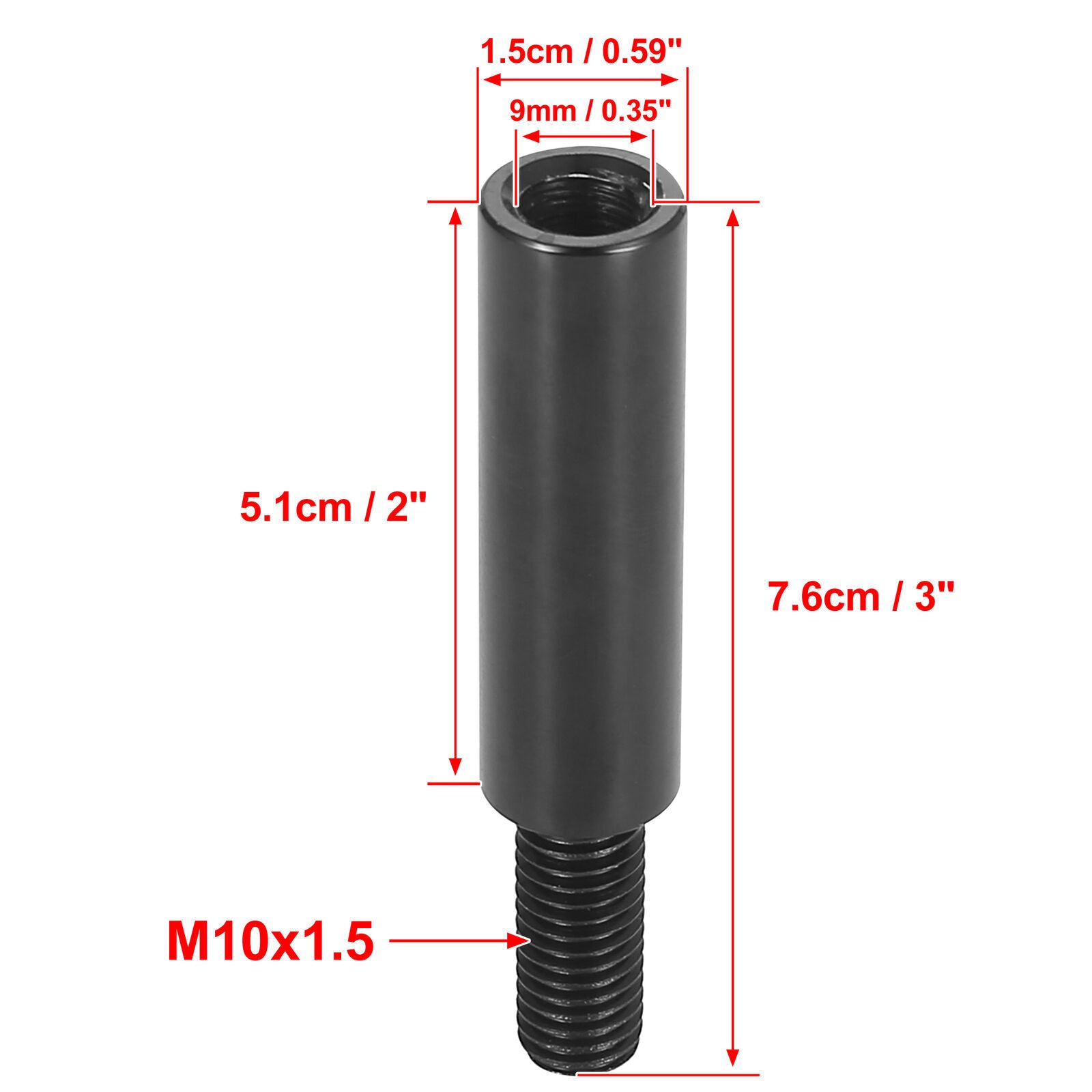 2 M10 x1.5 Car Gear Shift Knob Extension Lever for Honda for Civic