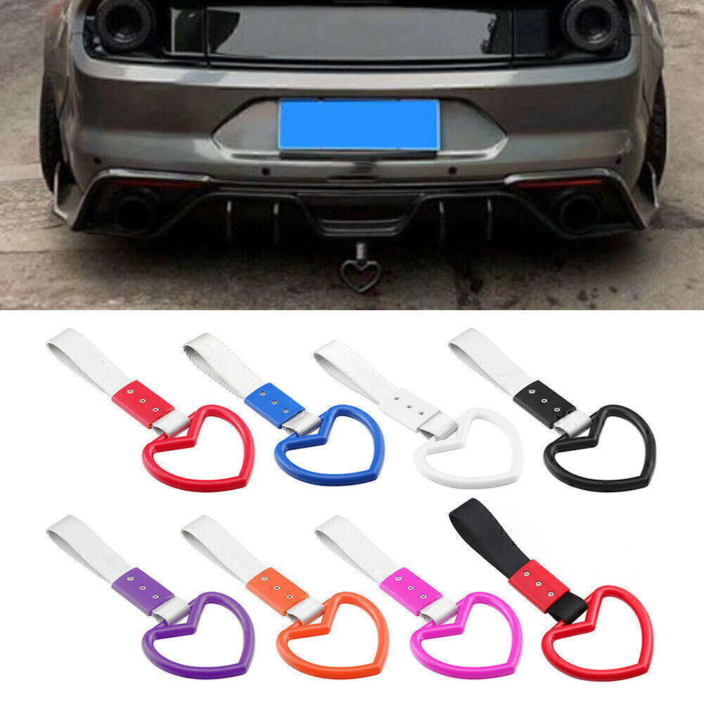 24.5cm Heart JDM Tsurikawa Ring Train Bus Handle Hand Strap Drift Charm Tools