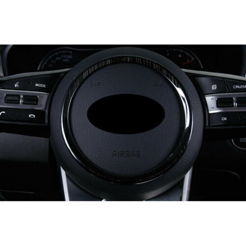 for Kia Seltos 2020-2023 Black Inner Steering Wheel Horn Button Ring Trim Cover