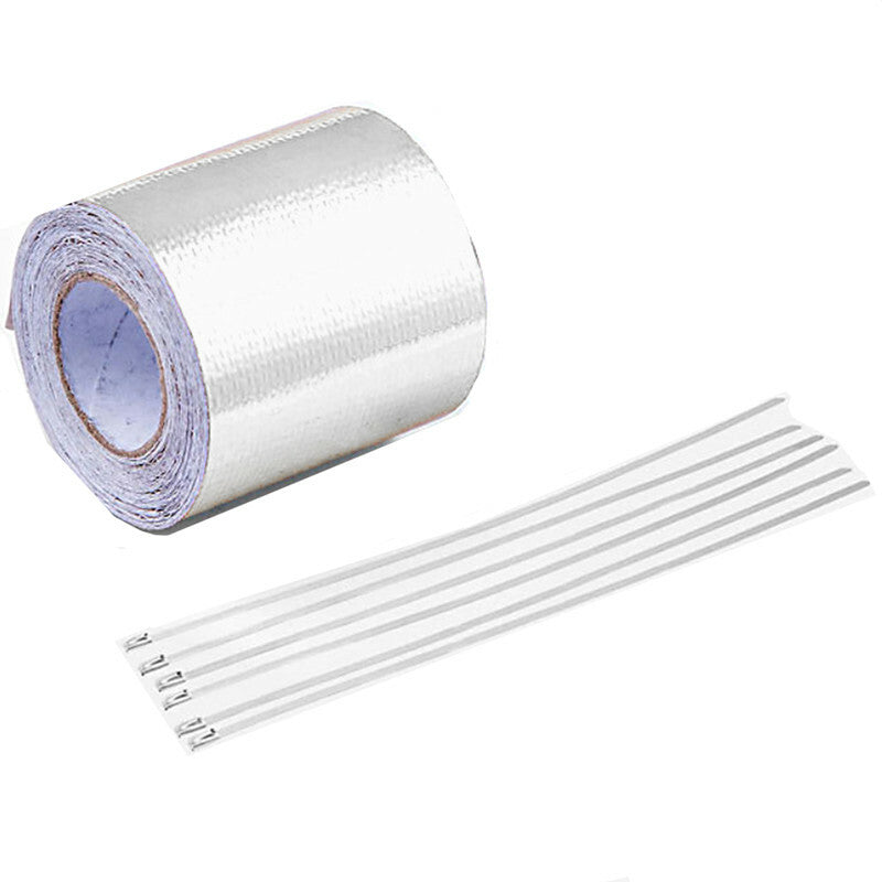 Car Silver 2'' Reflective High Temperature Roll Adhesive Heat Shield Wrap Tape