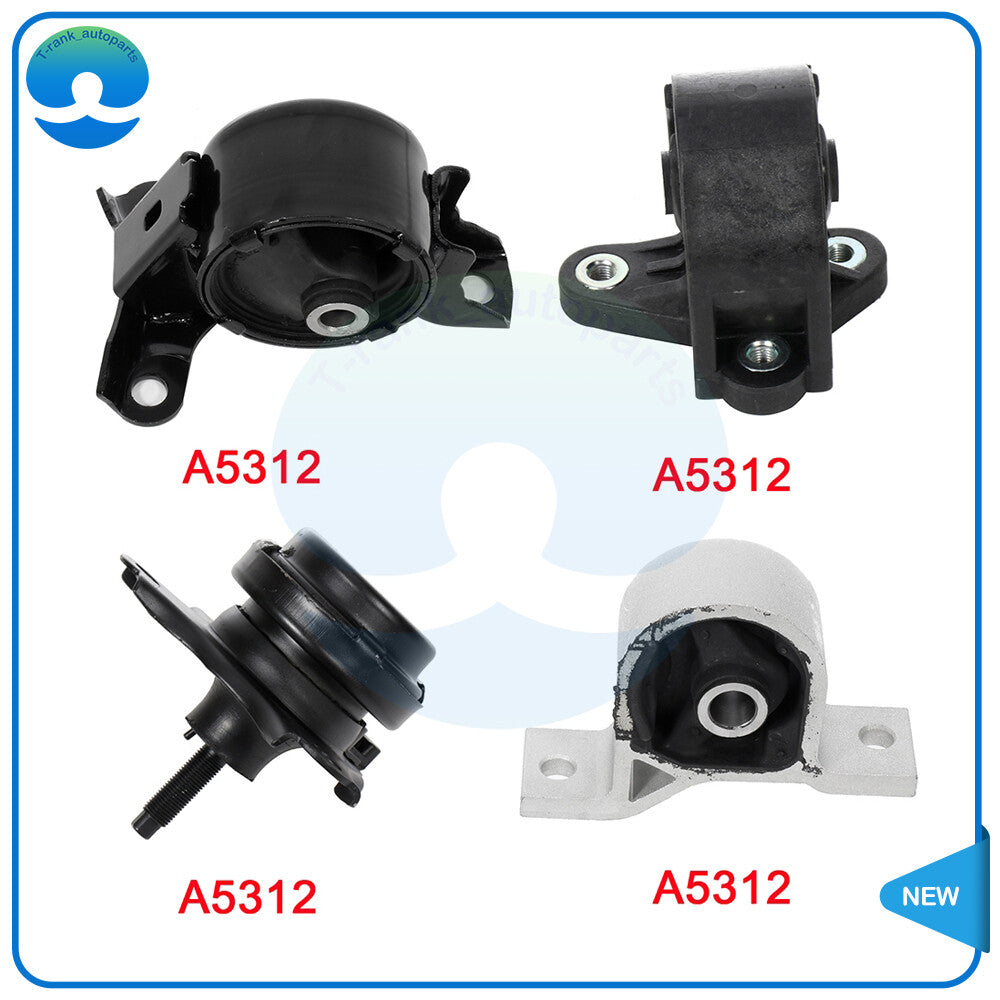 4PC Engine Motor  Automatic Transmission Mounts for 2001-2005 for Honda for Civic 1.7L